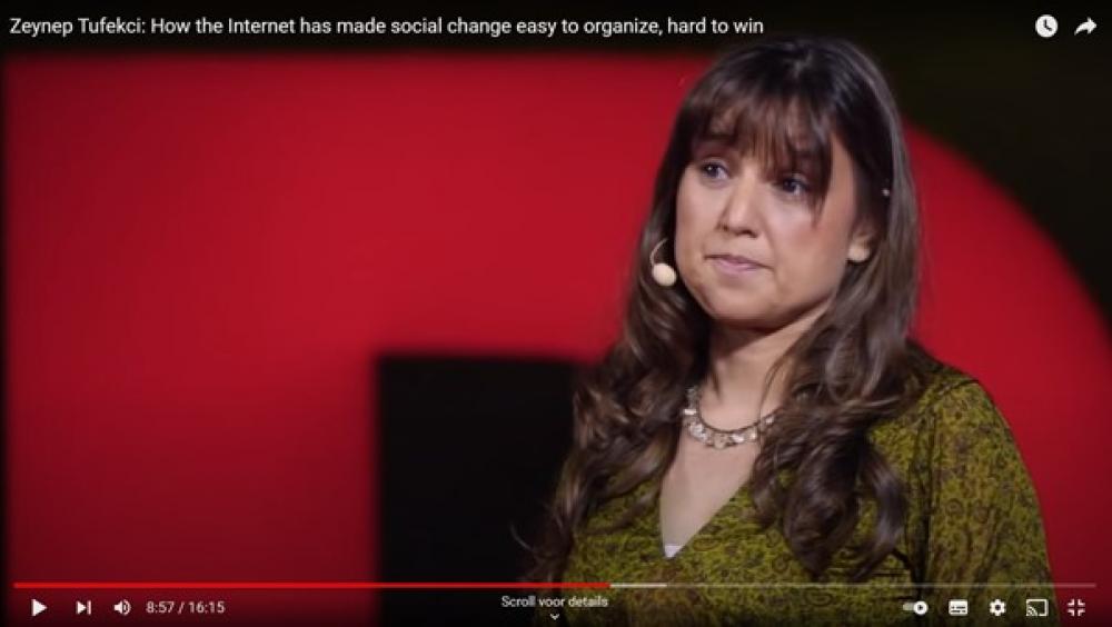 TED Talk Zeynep Tufekci: How the Internet has made social change easy to organize, hard to win
